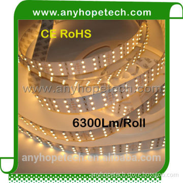 2 years warranty Ra 90 CE RoHS dimmable 24v 3528 smd led flat rope light